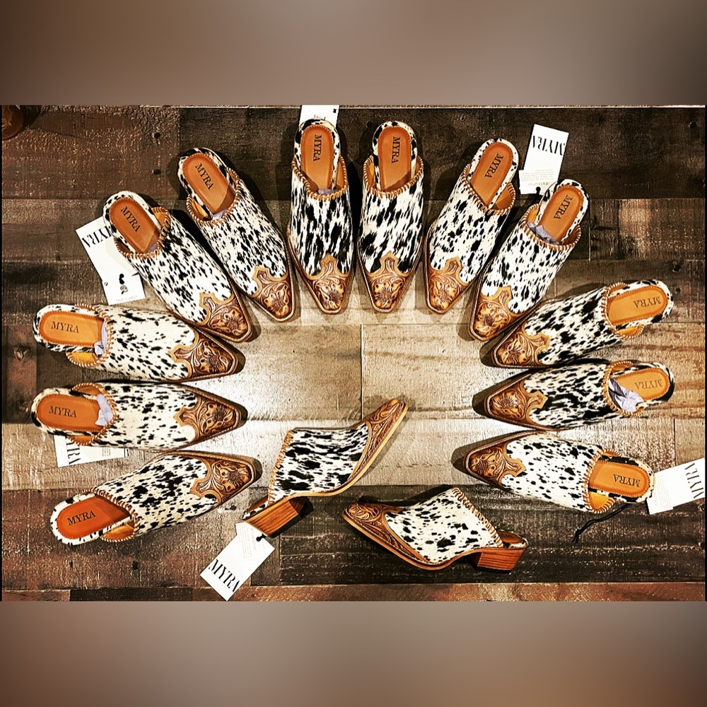 Cowhide Mules